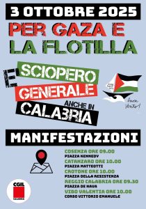 Manifesto Sciopero 3 Ottobre
